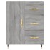 Aparador de madera de ingeniería gris Sonoma 69,5x34x90
