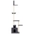 Árbol rascador gatos suelo a techo gris oscuro 250,5-276,5