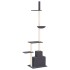 Árbol rascador gatos suelo a techo gris oscuro 250,5-276,5