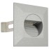 Lámparas LED de pared de jardín 6 unidades cuadrada plateada