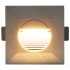 Lámparas LED de pared de jardín 6 unidades cuadrada plateada