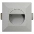 Lámparas LED de pared de jardín 6 unidades cuadrada plateada