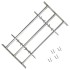 Reja de seguridad ajustable ventana con 3 barras 700-1050