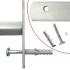 Reja de seguridad ajustable ventana con 3 barras 700-1050