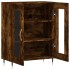 Aparador de madera de ingeniería roble ahumado 69,5x34x90