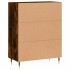 Aparador de madera de ingeniería roble ahumado 69,5x34x90