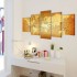 Set decorativo de lienzos para la pared modelo mapamundi, 200 x 100