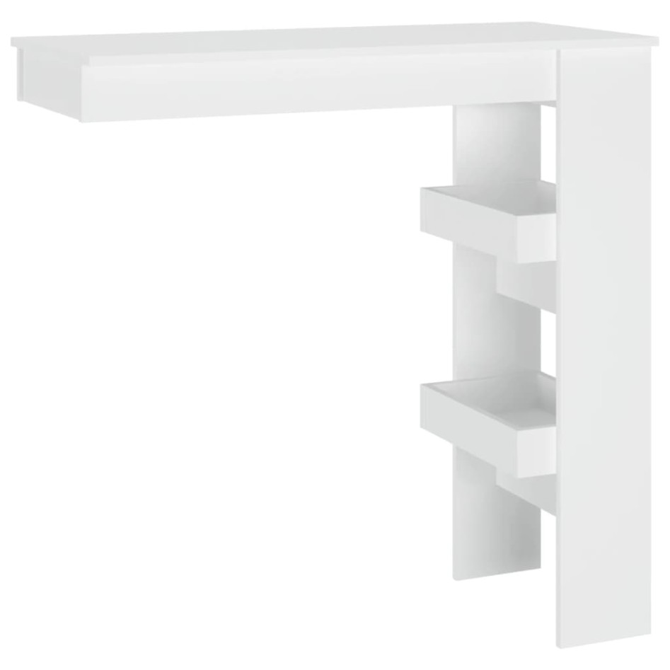 Mesa de bar de pared madera contrachapada blanco