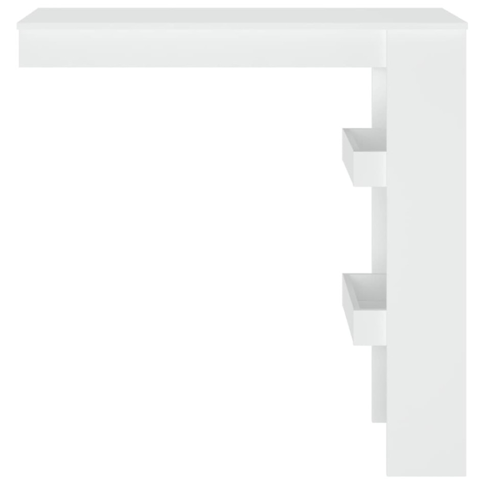 Mesa de bar de pared madera contrachapada blanco