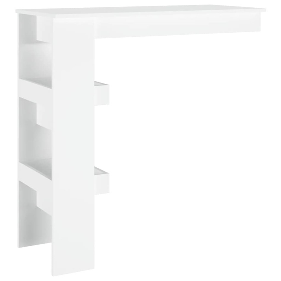 Mesa de bar de pared madera contrachapada blanco