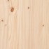 Jardinera con estante de madera maciza de pino 54x54x81