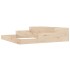 Jardinera de madera maciza de pino 107x107x27