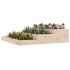 Jardinera de madera maciza de pino 107x107x27