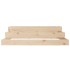Jardinera de madera maciza de pino 107x107x27