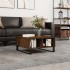 Mesa de centro madera de ingeniería roble marrón 60x60x30