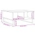 Mesa de centro madera de ingeniería roble marrón 60x60x30