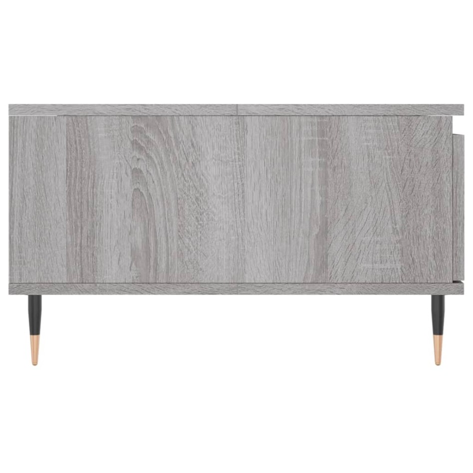 Mesa de centro madera de ingeniería gris Sonoma 90x60x35
