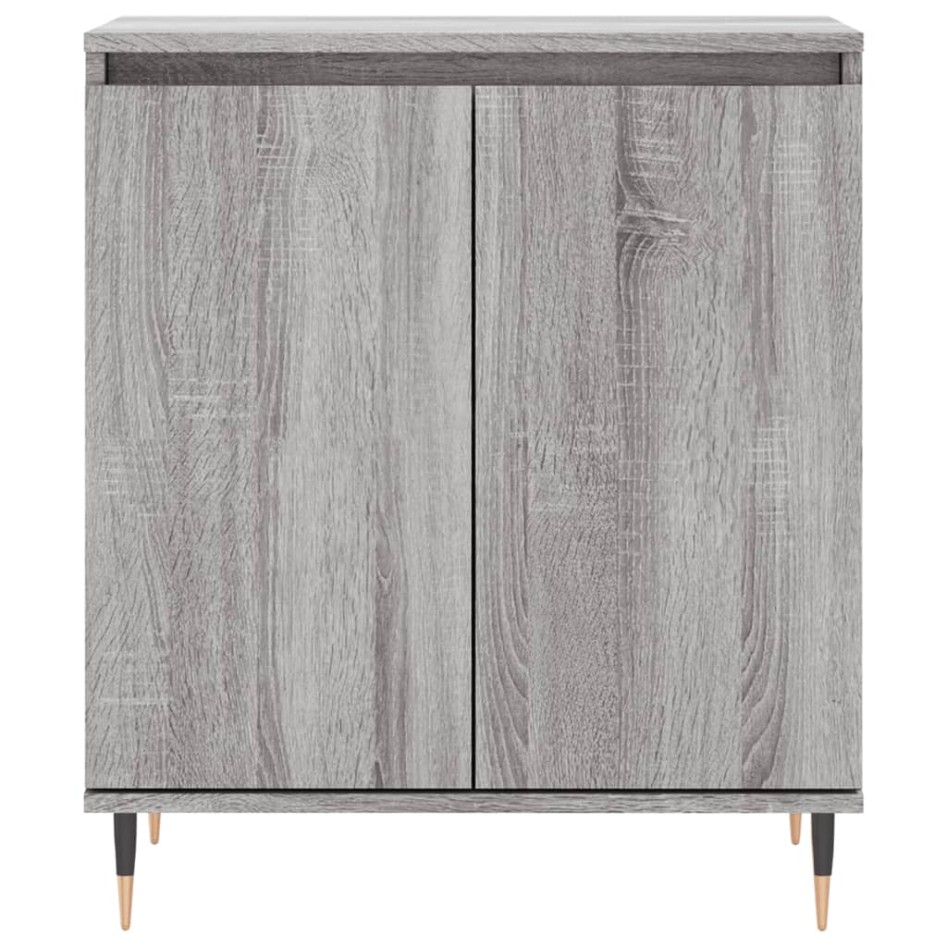 Aparador de madera contrachapada gris Sonoma 60x35x70