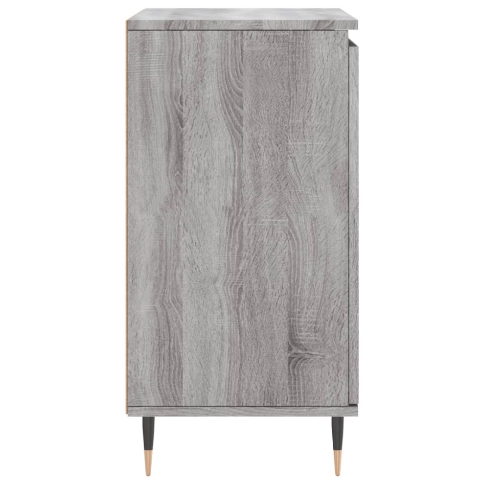 Aparador de madera contrachapada gris Sonoma 60x35x70