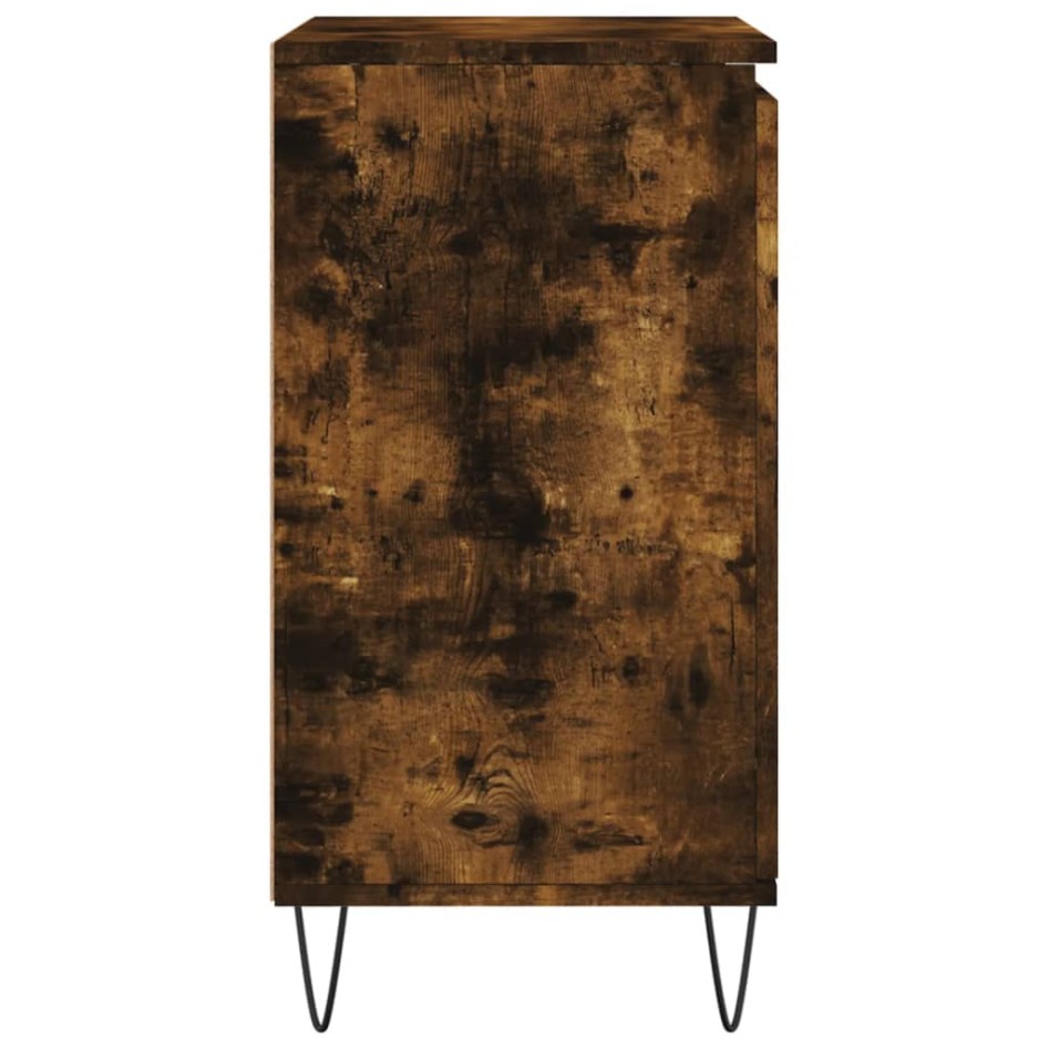 Aparador madera contrachapada color roble ahumado 60x35x70