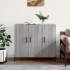Aparador de madera de ingeniería gris Sonoma 90x34x80