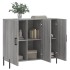 Aparador de madera de ingeniería gris Sonoma 90x34x80