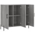 Aparador de madera de ingeniería gris Sonoma 90x34x80