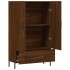 Aparador alto madera de ingeniería roble marrón 69,5x31x115