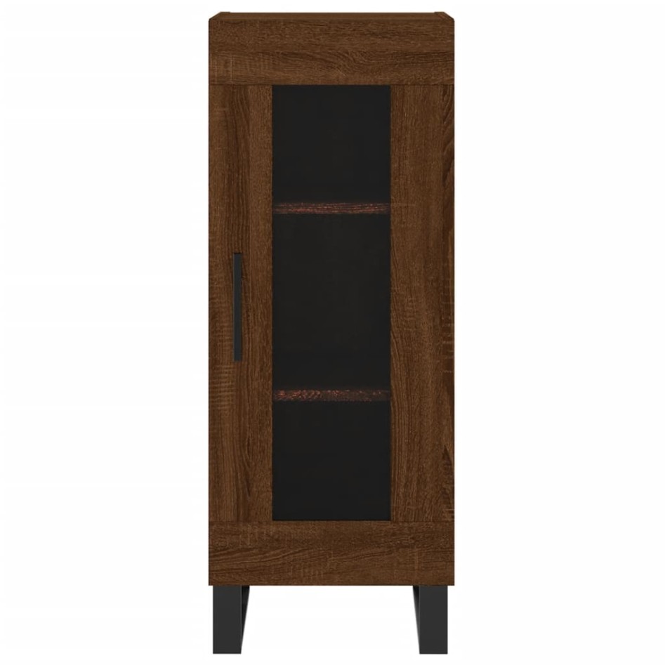 Aparador madera de ingeniería marrón roble 34,5x34x90