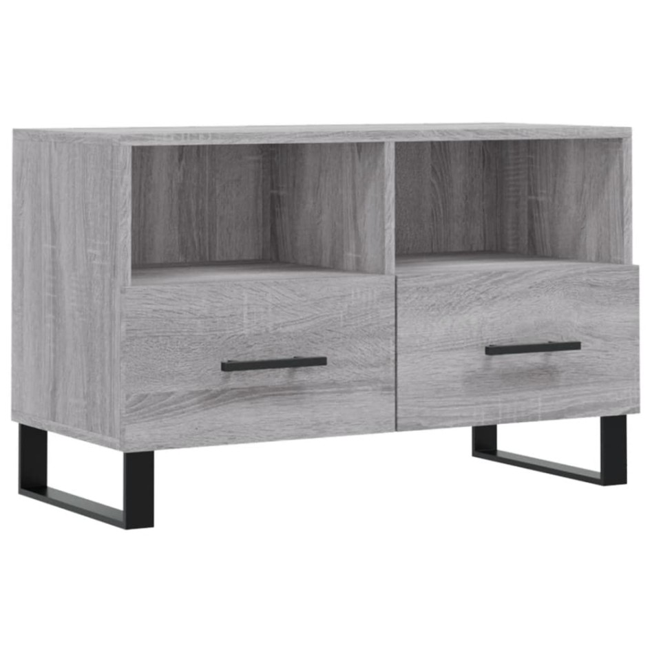 Mueble de TV madera de ingeniería gris Sonoma 80x36x50