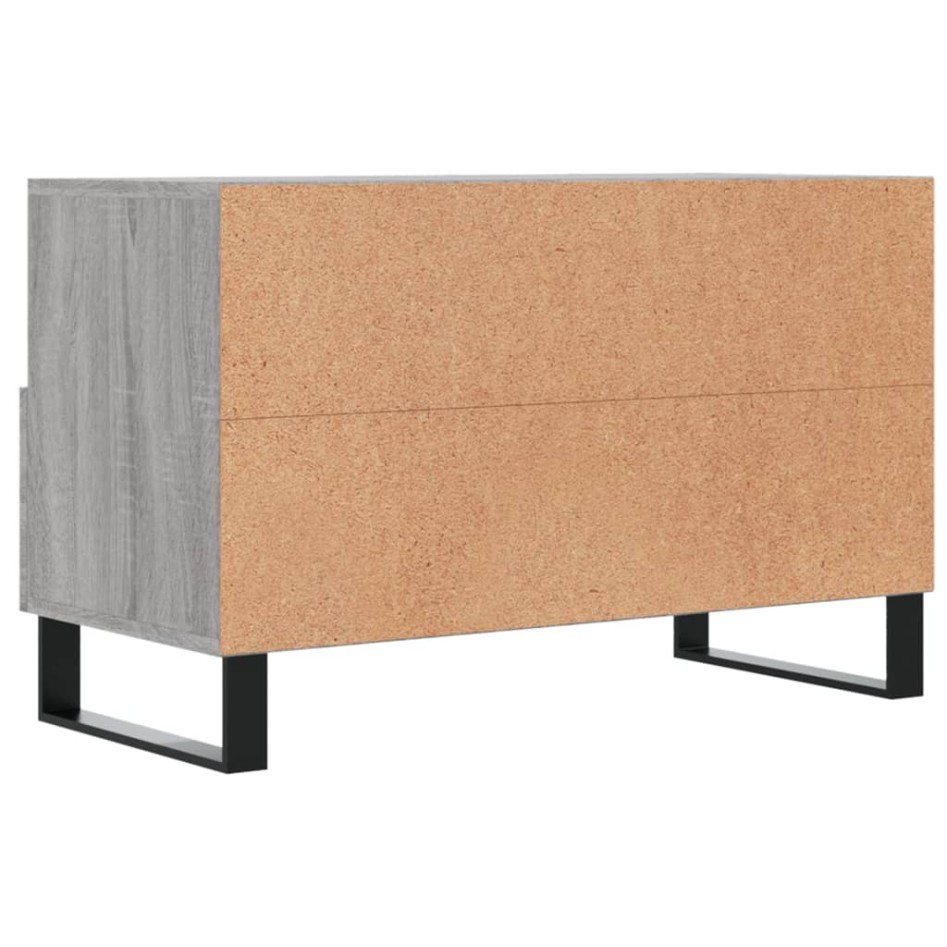 Mueble de TV madera de ingeniería gris Sonoma 80x36x50