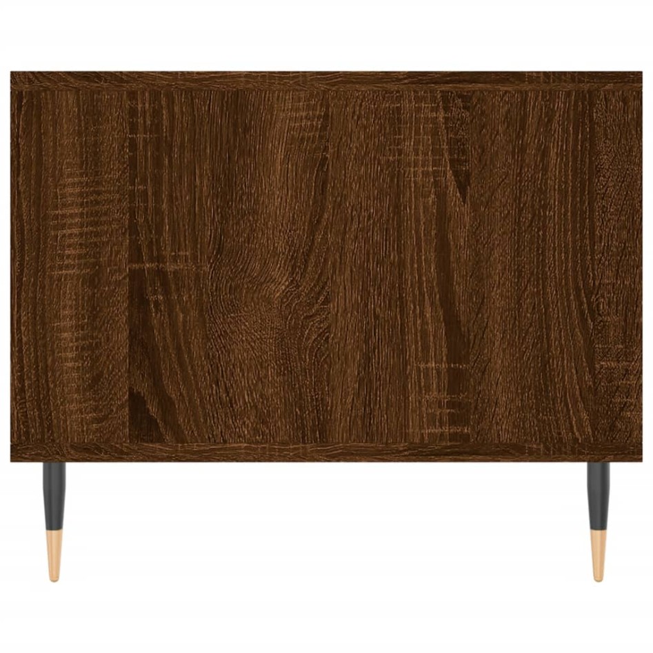 Mesa de centro madera contrachapada roble marrón 102x50x40