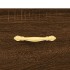 Mesa de centro madera contrachapada roble marrón 102x50x40