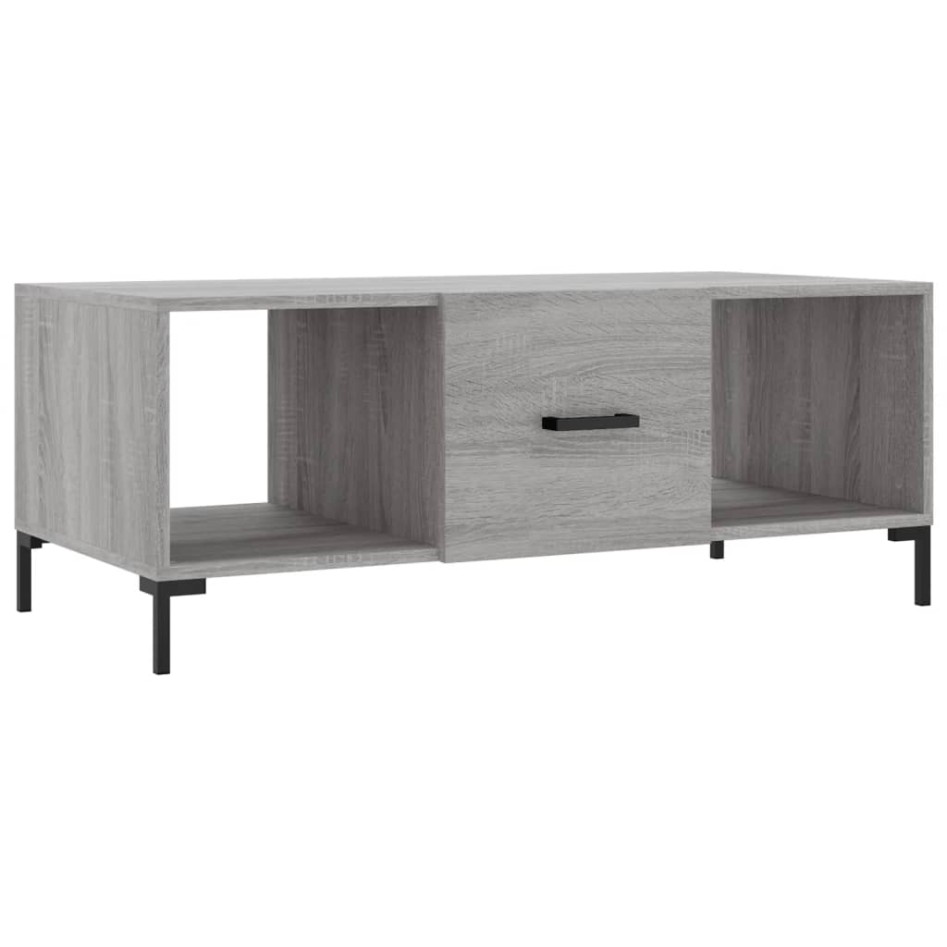 Mesa de centro madera contrachapada gris Sonoma 102x50x40