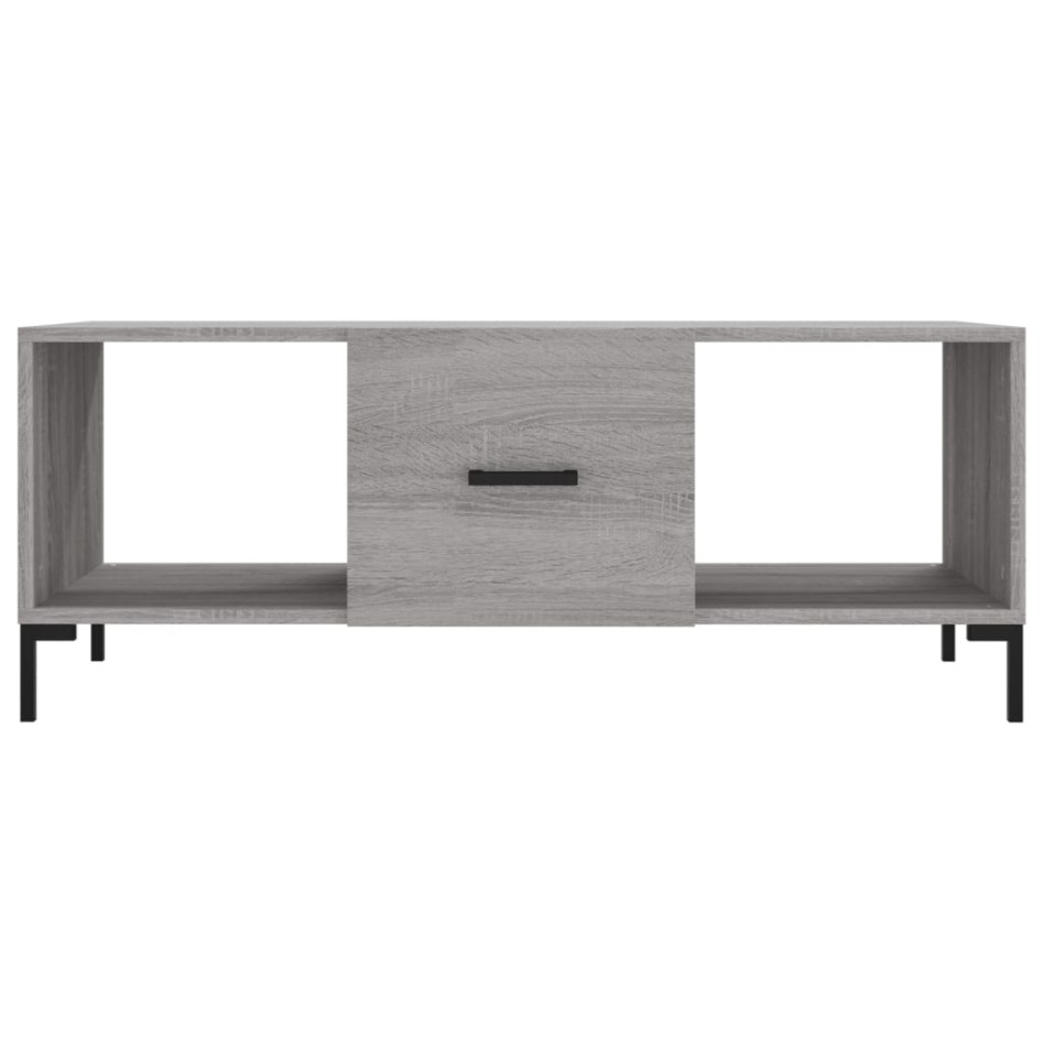 Mesa de centro madera contrachapada gris Sonoma 102x50x40