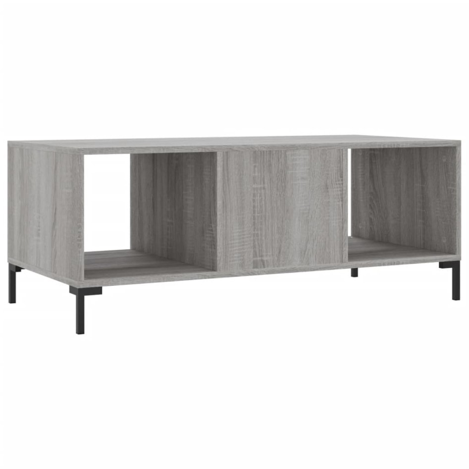 Mesa de centro madera contrachapada gris Sonoma 102x50x40