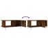 Mesa de centro madera contrachapada roble ahumado 90x50x40