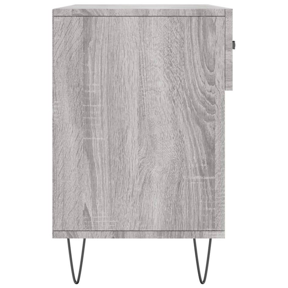 Banco zapatero madera de ingeniería gris Sonoma 102x35x55