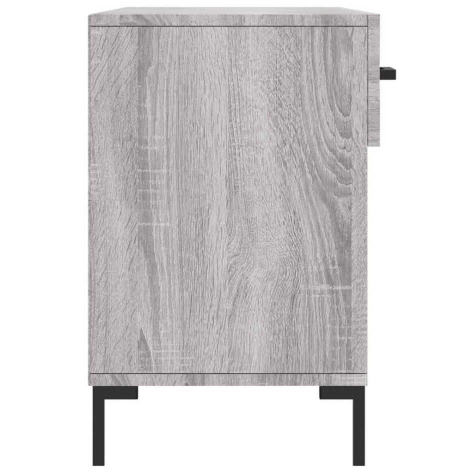 Banco zapatero madera de ingeniería gris Sonoma 102x35x55