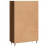 Aparador alto madera de ingeniería roble marrón 69,5x31x115