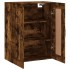 Armario de pared madera ingeniería roble ahumado 69,5x34x90