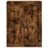 Armario de pared madera ingeniería roble ahumado 69,5x34x90