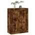 Armario de pared madera ingeniería roble ahumado 69,5x34x90