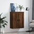 Armario de pared madera ingeniería roble marrón 69,5x34x90
