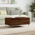 Mesa de centro madera contrachapada marrón roble 90x50x36,5