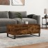Mesa de centro madera contrachapada roble ahumado 90x50x36,5