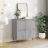 Aparador de madera contrachapada gris Sonoma 60x35x70