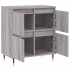 Aparador de madera contrachapada gris Sonoma 60x35x70