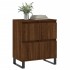 Aparador madera contrachapada marrón roble 60x35x70