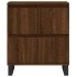 Aparador madera contrachapada marrón roble 60x35x70